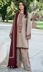 3 PCS UNSTITCHED SUIT|FABRIC lawn 90/70 #1006