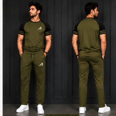 Premium green Dryfit Summer Tracksuit #1007