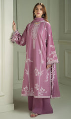 3PCS UNSTITCHED SUIT  FABRIC lawn90/70 #1005